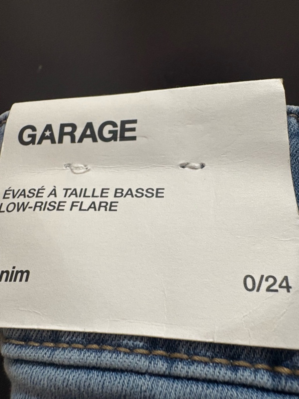 Garage Low Rise Light Blue Flare Jeans Y2k - Picture 7 of 8